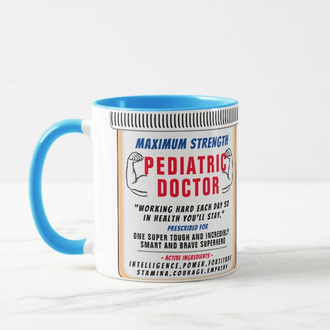 Funny Custom Paediatrics Gift Mug (Left)