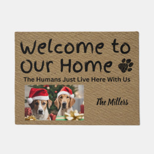 Funny Custom Personalized Door Mat dog lover gift