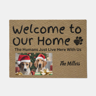 Funny Custom Personalized Door Mat dog lover gift