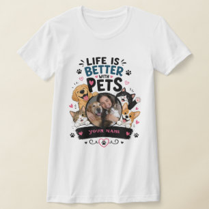 Funny Custom Pet Lover Photo T-Shirt