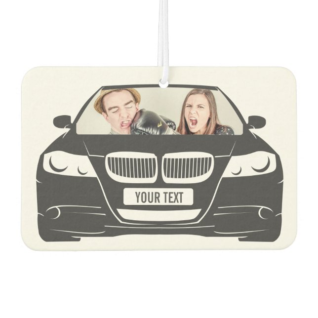 Funny Custom Photo Car Frame Car Air Freshener (Front)