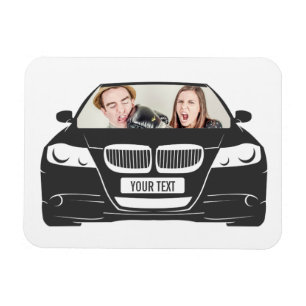 Funny Custom Photo Car Frame Magnet