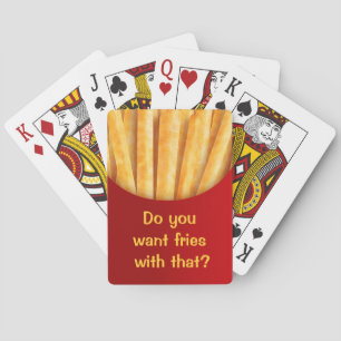 Funny Custom Playing Cards French Fries