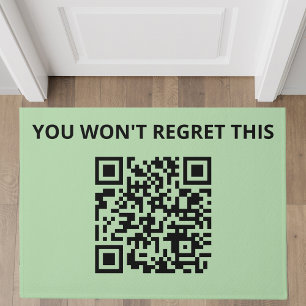 Funny Custom QR Code Doormat