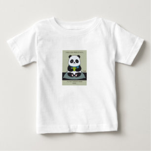 Funny Custom Sarcastic Panda Opinion Coworker Gift Baby T-Shirt