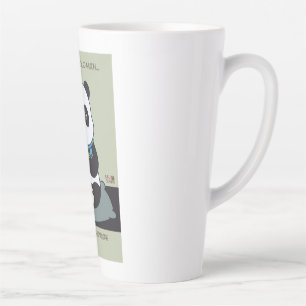Funny Custom Sarcastic Panda Opinion Coworker Gift Latte Mug