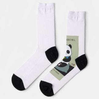 Funny Custom Sarcastic Panda Opinion Coworker Gift Socks
