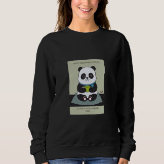 Funny Custom Sarcastic Panda Opinion Coworker Gift Sweatshirt