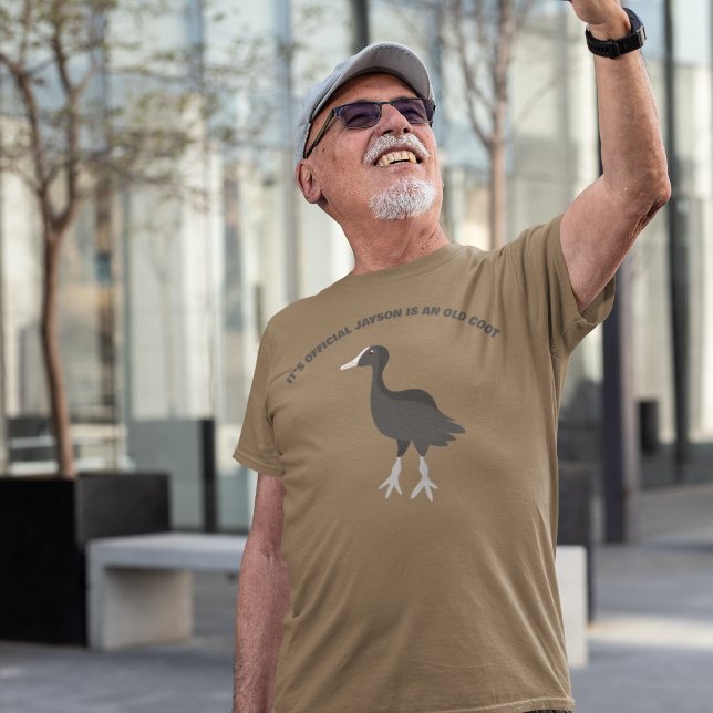 Funny Custom Slogan Old Coot Graphic T-Shirt (Creator Uploaded)