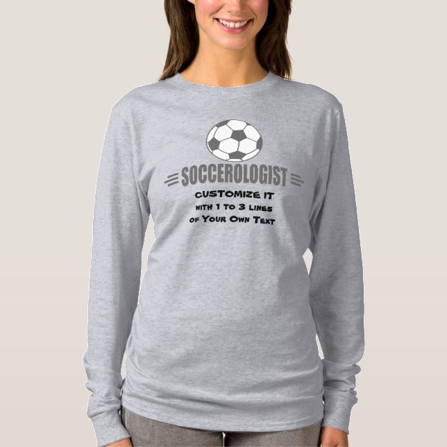 Funny Custom Soccer T-Shirt (Front)