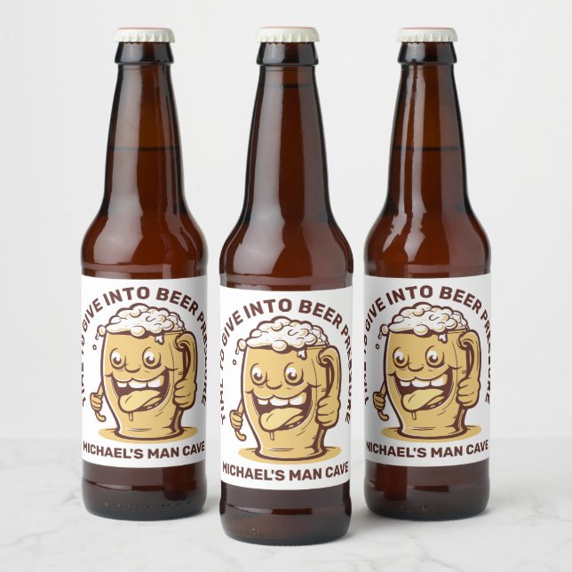 Funny Custom Text Beer Bottle Label (Bottles)