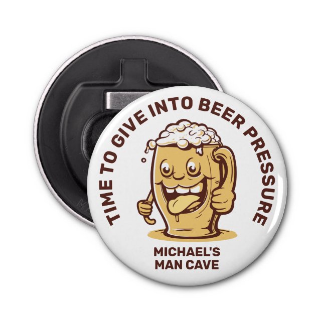 Funny Custom Text Beer Bottle Opener (Front)