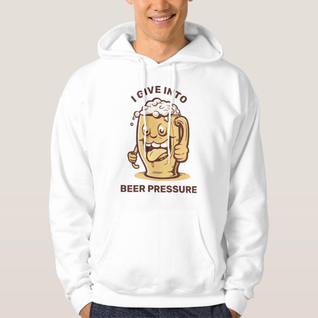 Funny Custom Text Beer Hoodie (Front)