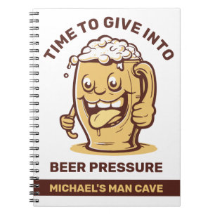 Funny Custom Text Beer Notebook