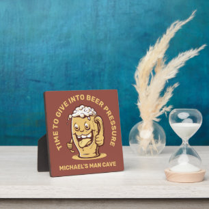 Funny Custom Text Beer Plaque