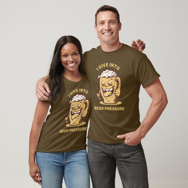 Funny Custom Text Beer T-Shirt (Unisex)
