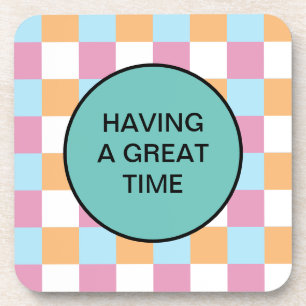 Funny custom text coaster