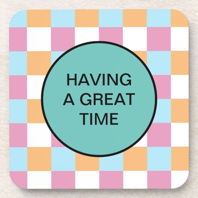 Funny custom text coaster (Front)