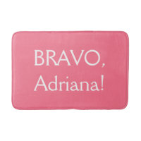 Funny custom text & colour bath mat