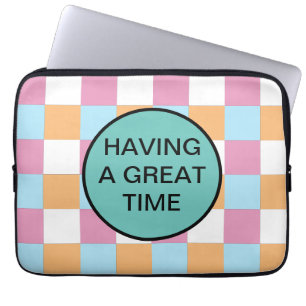 Funny custom text laptop sleeve