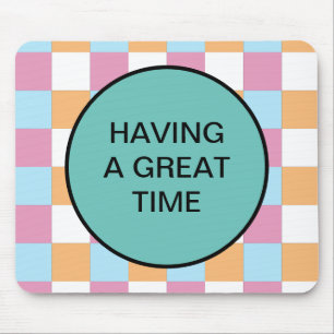 Funny custom text mouse mat