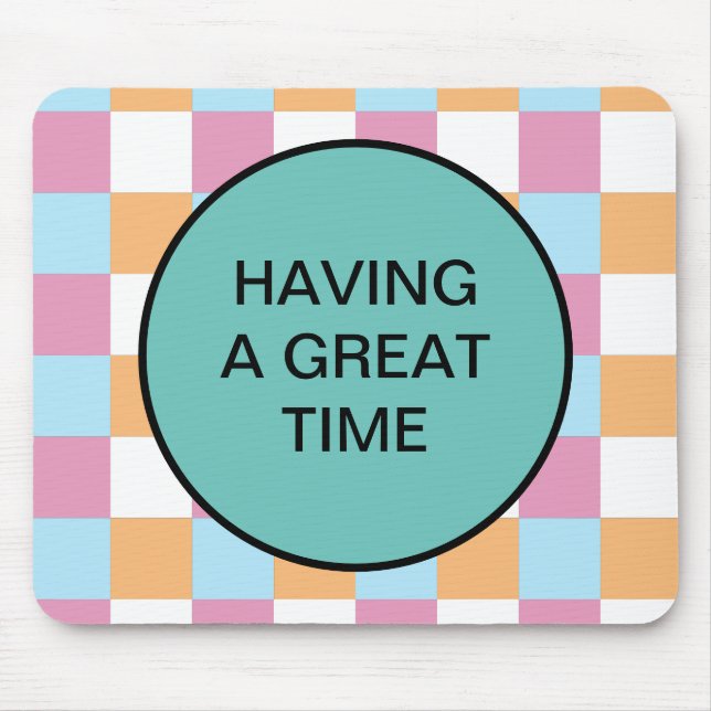Funny custom text mouse mat (Front)