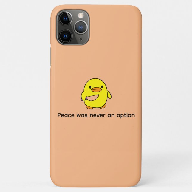 Funny Custom Text Yellow Duck Black  Case-Mate iPh iPhone Case (Back)