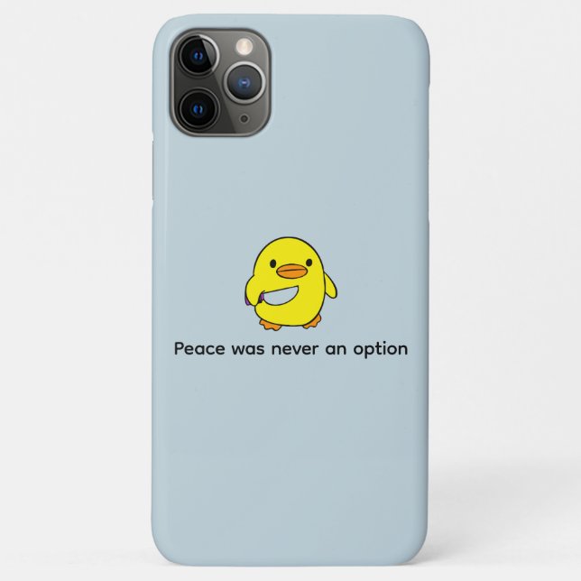 Funny Custom Text Yellow Duck Black  Case-Mate iPhone Case (Back)