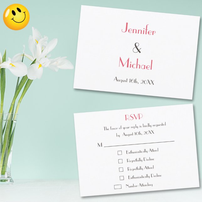 Funny Custom Wedding RSVP Reply Invitation Card (Funny Custom Wedding RSVP Reply Invitation Card)