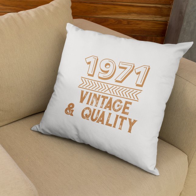 Funny Custom Year Vintage and Quality Cool Cushion (Creator Uploaded)