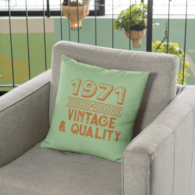Funny Custom Year Vintage and Quality Cool Cushion (Creator Uploaded)