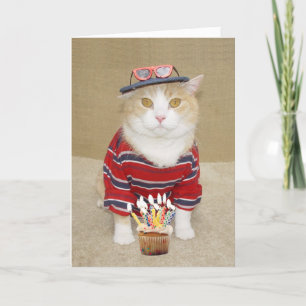 Funny Customisable Birthday for Enthusiastic Guy Card