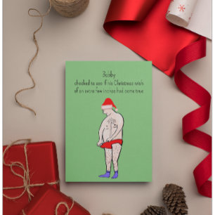Funny Customisable Christmas Postcard