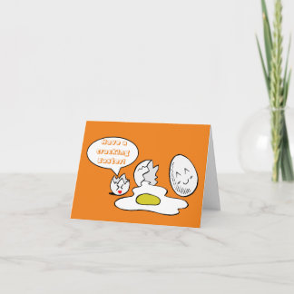 Funny customisable cracking easter card