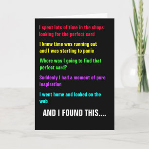 Funny Customisable Greeting Card