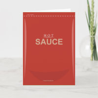 Funny Customisable Hot Sauce Birthday Card