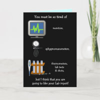 Funny Customisable Lab Report Get Well