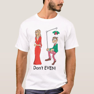 Funny Customisable Mistletoe Stalker Shirt