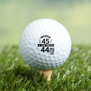 Funny Customisable Plus Tax Golf Balls