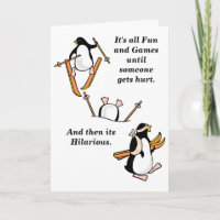 Funny Customisable Skiing Gone Wrong