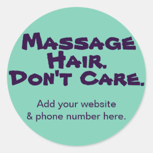 Funny Customisable Stickers for Massage Clients