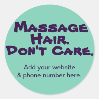 Funny Customisable Stickers for Massage Clients