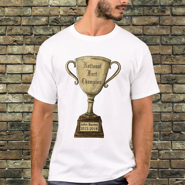 Funny Customisable Trophy Award T-Shirt (Creator Uploaded)