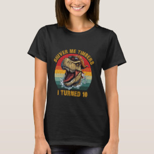 Funny cute 10th birthday 10 (ten) years old Trex p T-Shirt
