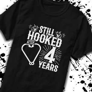 Funny Cute 4th Anniversary Couples Married 4 Years T-Shirt
