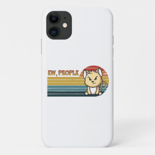Funny Cute Angry Cat People iPhone 11 Case