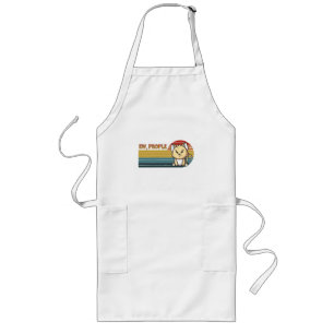 Funny Cute Angry Cat People Long Apron