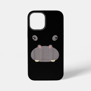 Funny Cute Animal Face Hippo Costume Halloween iPhone 12 Mini Case