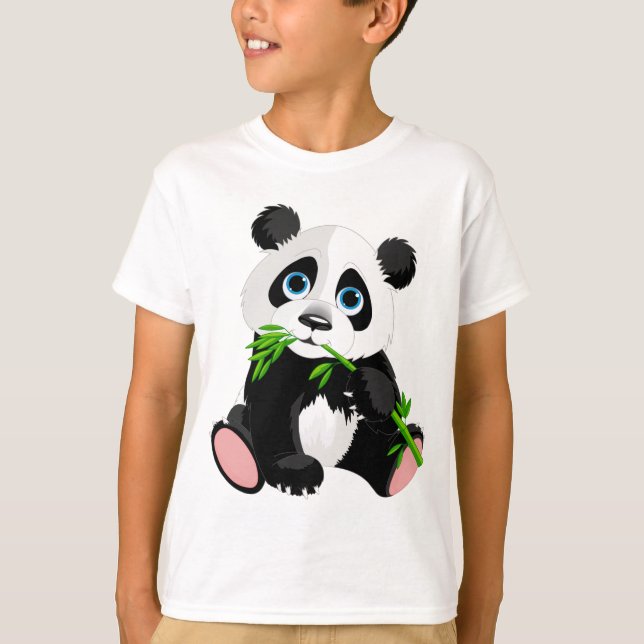 Funny cute animal t-shirt for kids panda (Front)