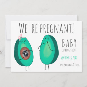 Funny cute avocado ultrasound photo pregnancy announcement